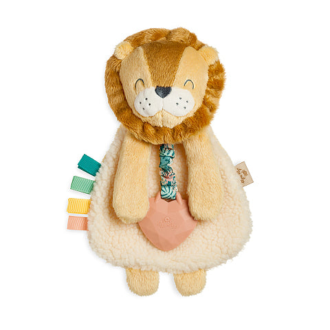 Itzy Lovey™ Plush With Silicone Teether Toy-Lion