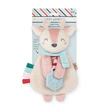 Load image into Gallery viewer, Holiday Itzy Lovey™ Plush + Teether Toy (Pink Reindeer)
