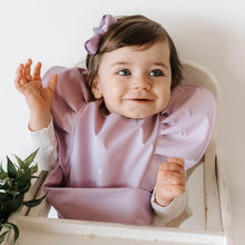 Load image into Gallery viewer, Lavender Frill | Snuggle Bib Waterproof
