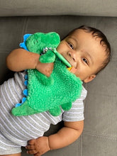 Load image into Gallery viewer, Itzy Lovey™ Plush With Silicone Teether Toy-Green Dino
