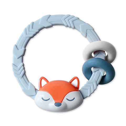 Ritzy Rattle® with Teething Rings-Fox