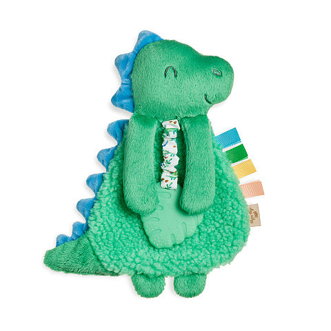 Itzy Lovey™ Plush With Silicone Teether Toy-Green Dino