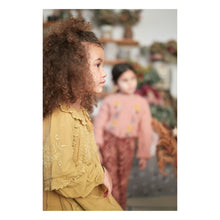 Load image into Gallery viewer, Bambina Organic Cotton Embroidered Dress Caramel
